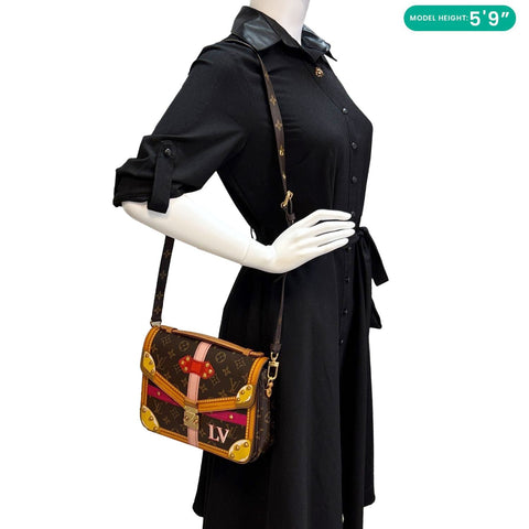 LOUIS VUITTON Summer Trunks Pochette Metis Monogram Crossbody Bag Brown