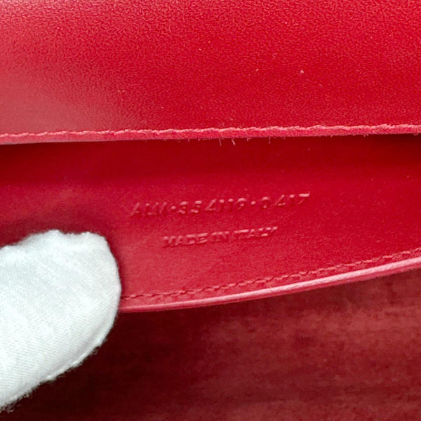 YVES SAINT LAURENT Kate Tassel Leather Chain Crossbody Bag Red