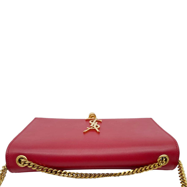 YVES SAINT LAURENT Kate Tassel Leather Chain Crossbody Bag Red
