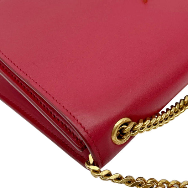 YVES SAINT LAURENT Kate Tassel Leather Chain Crossbody Bag Red