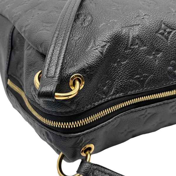 LOUIS VUITTON Ponthieu PM  Empreinte Leather Shoulder Bag Black