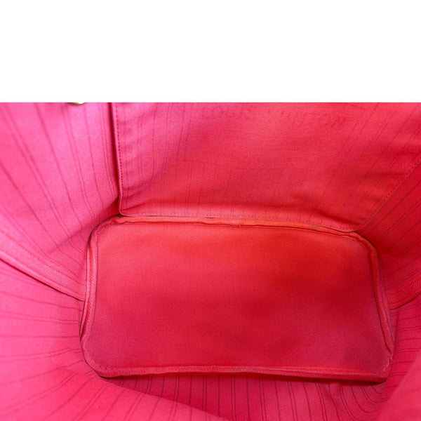 LOUIS VUITTON Neverfull MM Totem Monogram Canvas Shoulder Bag Red
