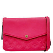 LOUIS VUITTON Twice Pochette Monogram Empreinte Crossbody Bag Pink