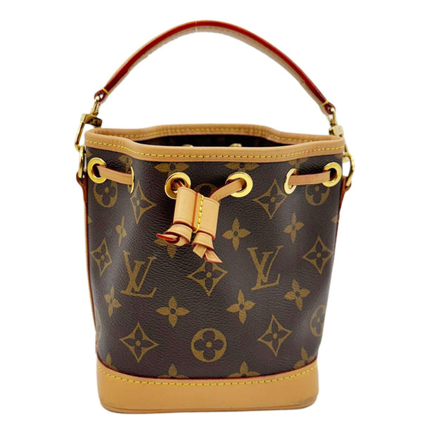 LOUIS VUITTON  Nano Noe Monogram Canvas Crossbody Bag Brown