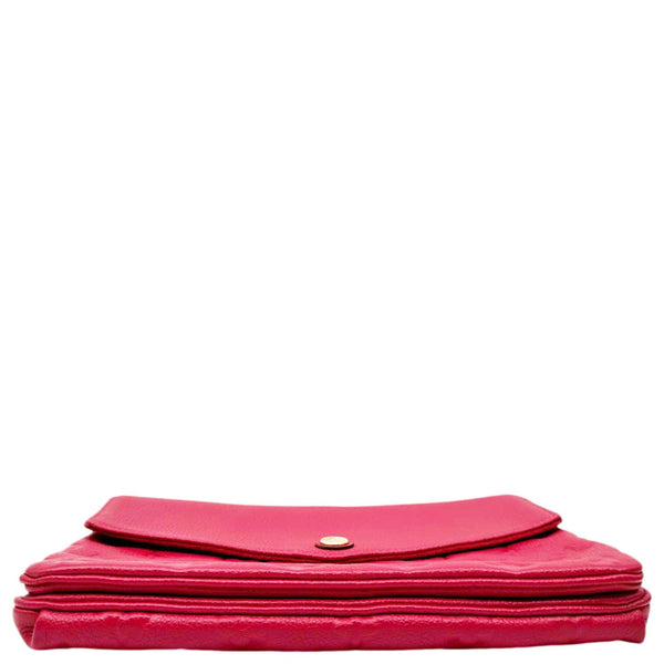 LOUIS VUITTON Twice Pochette Monogram Empreinte Crossbody Bag Pink