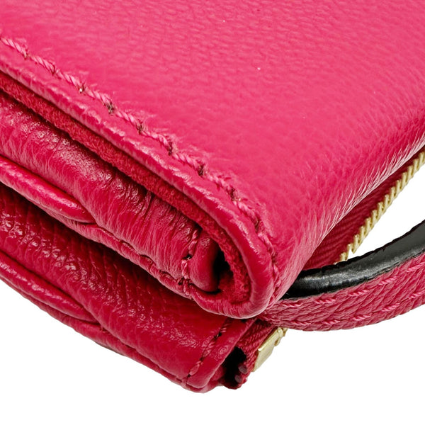 LOUIS VUITTON Twice Pochette Monogram Empreinte Crossbody Bag Pink