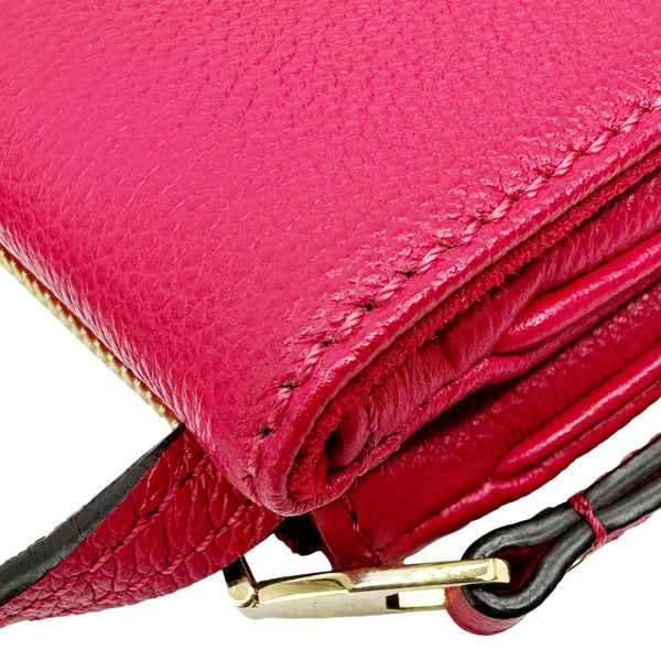 LOUIS VUITTON Twice Pochette Monogram Empreinte Crossbody Bag Pink