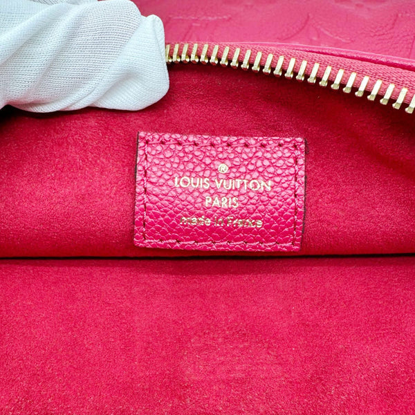 LOUIS VUITTON Twice Pochette Monogram Empreinte Crossbody Bag Pink