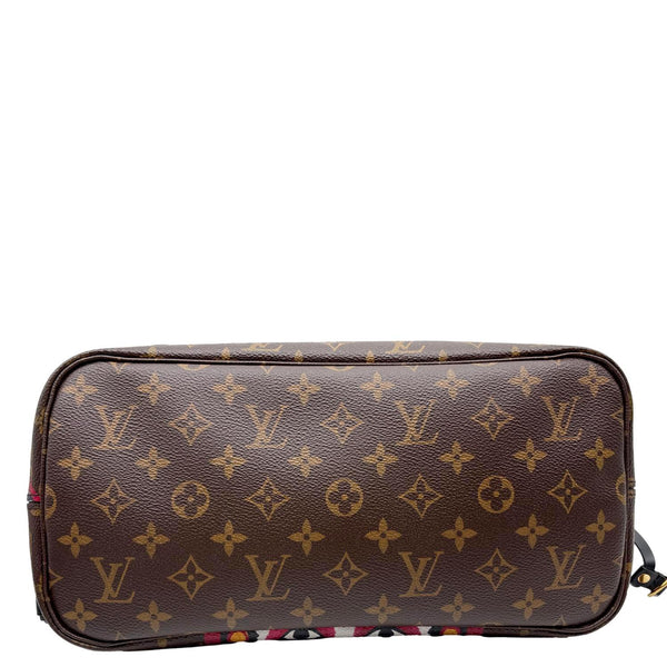 LOUIS VUITTON Neverfull Kabuki MM Monogram Canvas Tote Bag Brown