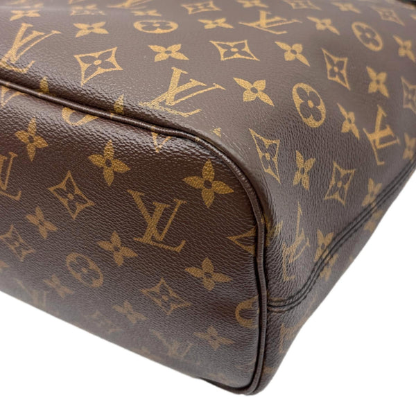 LOUIS VUITTON Neverfull Kabuki MM Monogram Canvas Tote Bag Brown