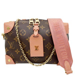 LOUIS VUITTON Petite Malle Souple Monogram Canvas Shoulder Bag Brown