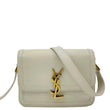 YVES SAINT LAURENT Solferino Small Calfskin Leather Shoulder Bag Off White