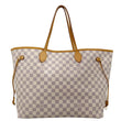 Louis Vuitton Neverfull GM White Damier Azur Tote