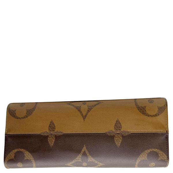 LOUIS VUITTON Onthego MM Giant Monogram Reverse Canvas Tote Bag Brown