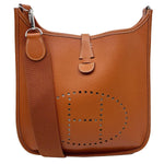 HERMES Evelyne III 29 Taurillon Leather Crossbody Bag Gold
