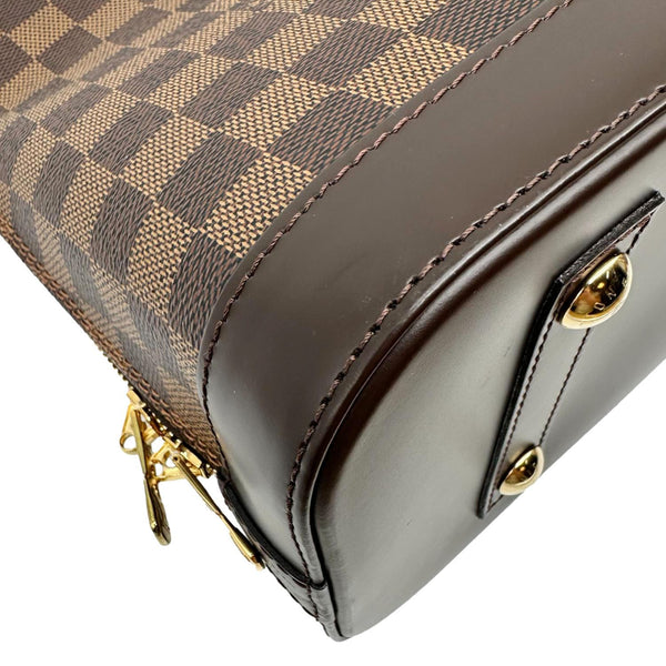 LOUIS VUITTON Alma PM Damier Ebene Satchel Bag Brown