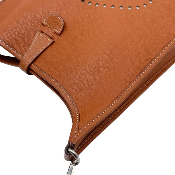 HERMES Evelyne III 29 Taurillon Leather Crossbody Bag Gold