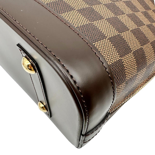 LOUIS VUITTON Alma PM Damier Ebene Satchel Bag Brown