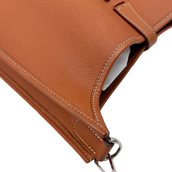 HERMES Evelyne III 29 Taurillon Leather Crossbody Bag Gold