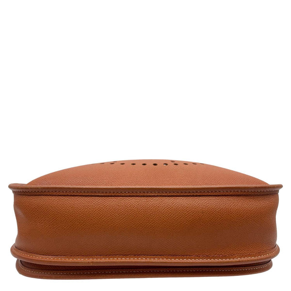 HERMES Evelyne III 29 Taurillon Leather Crossbody Bag Gold