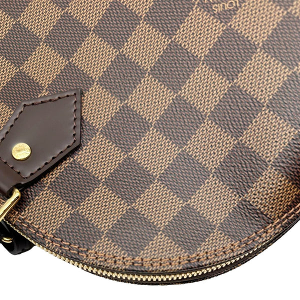 LOUIS VUITTON Alma PM Damier Ebene Satchel Bag Brown