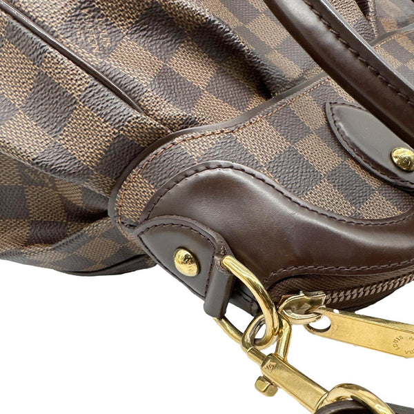 LOUIS VUITTON Trevi PM Damier Ebene Satchel Bag Brown
