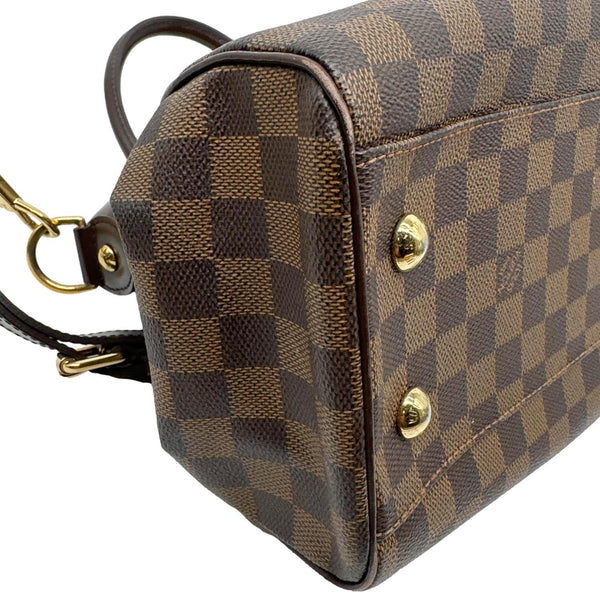 LOUIS VUITTON Trevi PM Damier Ebene Satchel Bag Brown