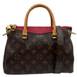LOUIS VUITTON Pallas BB Monogram Canvas Shoulder Bag Brown