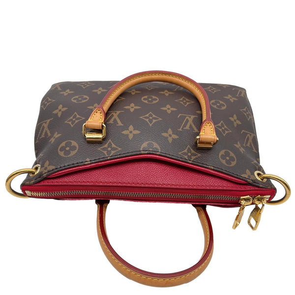LOUIS VUITTON Pallas BB Monogram Canvas Shoulder Bag Brown