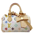 Louis Vuitton LV X TM Nano Speedy White Satchel Bag - Front
