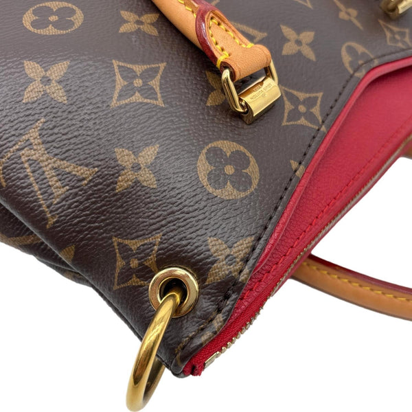 LOUIS VUITTON Pallas BB Monogram Canvas Shoulder Bag Brown