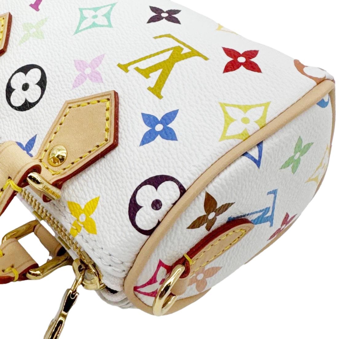 Louis Vuitton LV X TM Nano Speedy White Satchel Bag