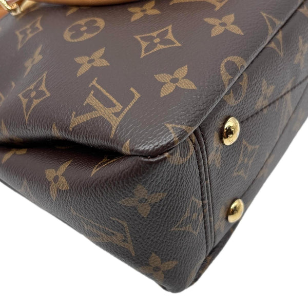 LOUIS VUITTON Pallas BB Monogram Canvas Shoulder Bag Brown