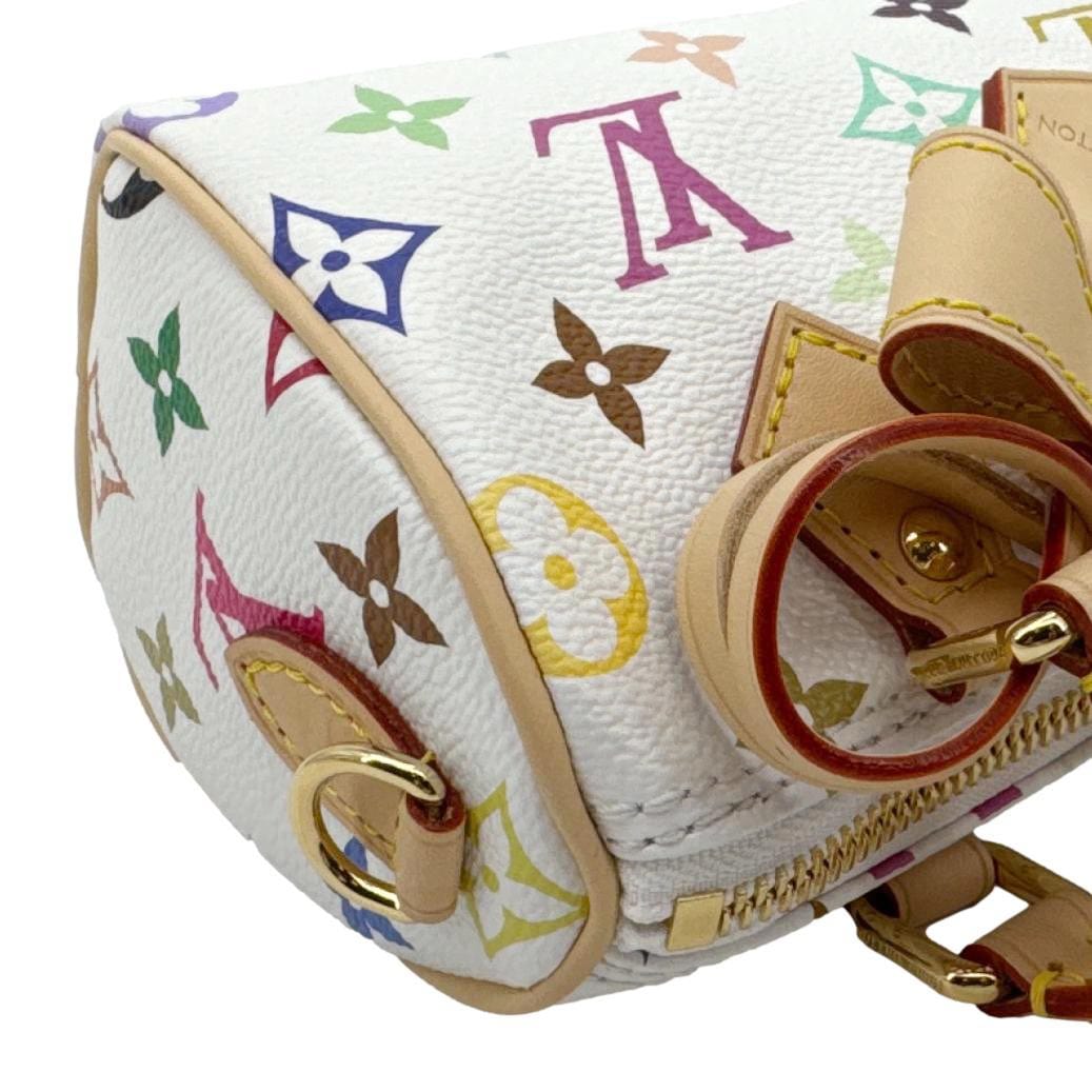 Louis Vuitton LV X TM Nano Speedy White Satchel Bag