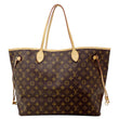LOUIS VUITTON Neverfull GM Monogram Canvas Tote Bag Brown
