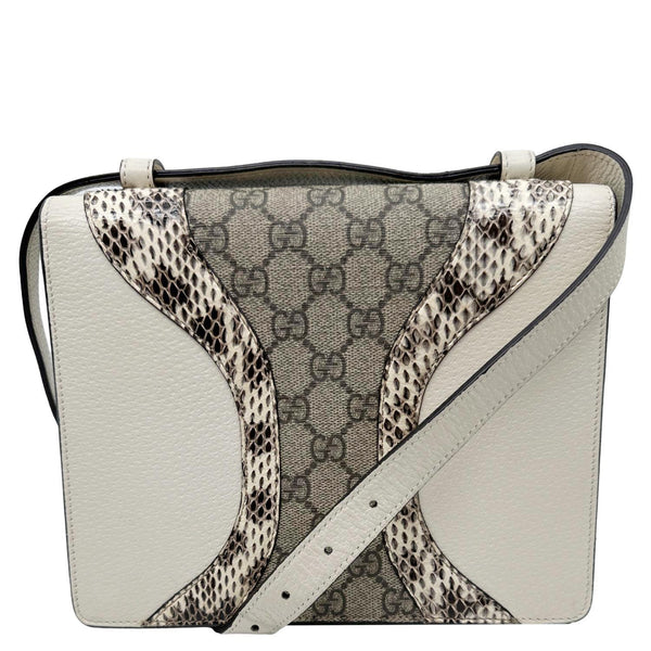 GUCCI Osiride GG Supreme Canvas Shoulder Bag Gold 497995