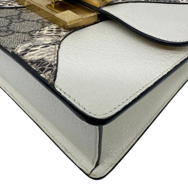 GUCCI Osiride GG Supreme Canvas Shoulder Bag Gold 497995