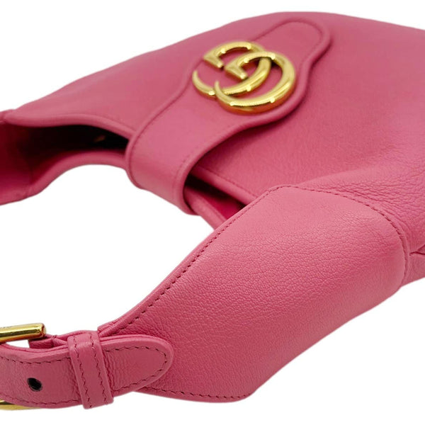 GUCCI Aphrodite Medium Leather Shoulder Bag Pink 726274
