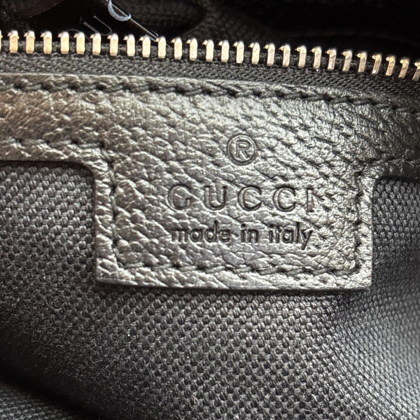 GUCCI Small GG Supreme Canvas Crossbody Bag Black 795464