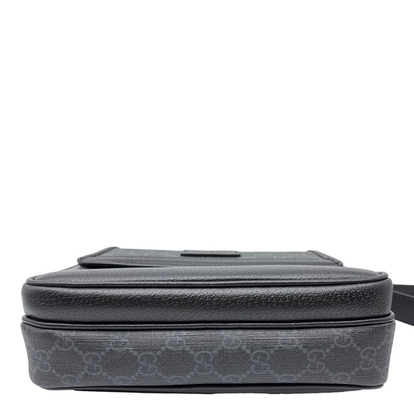 GUCCI Small GG Supreme Canvas Crossbody Bag Black 795464
