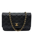 CHANEL WOC Quilted Caviar Leather Crossbody Bag Black