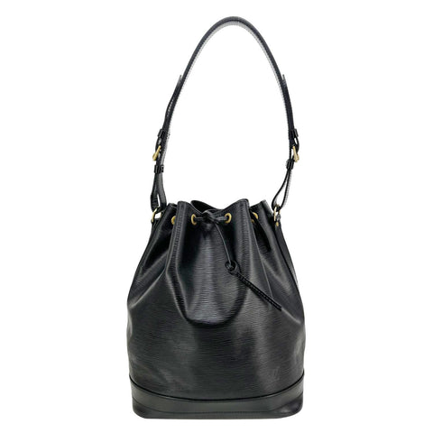 LOUIS VUITTON Noe Epi Leather Bucket Bag Black