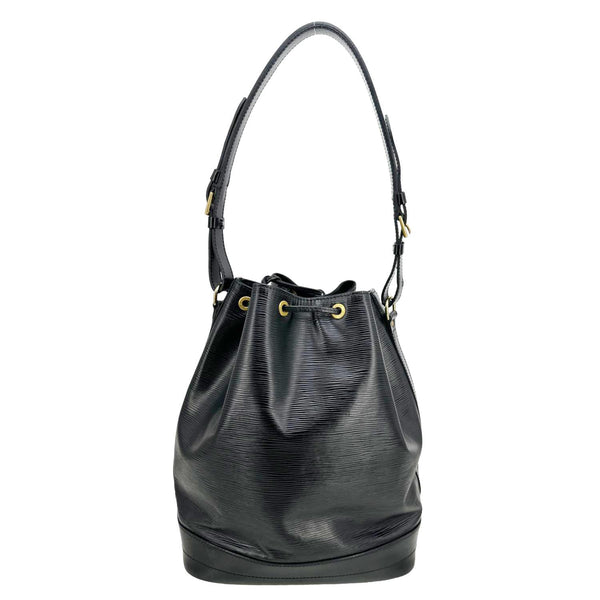 LOUIS VUITTON Noe Epi Leather Bucket Bag Black