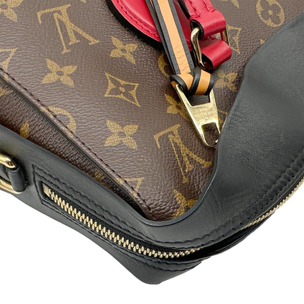 LOUIS VUITTON Tuileries Monogram Canvas Tote Shoulder Bag Brown