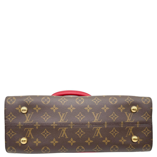 LOUIS VUITTON Tuileries Monogram Canvas Tote Shoulder Bag Brown