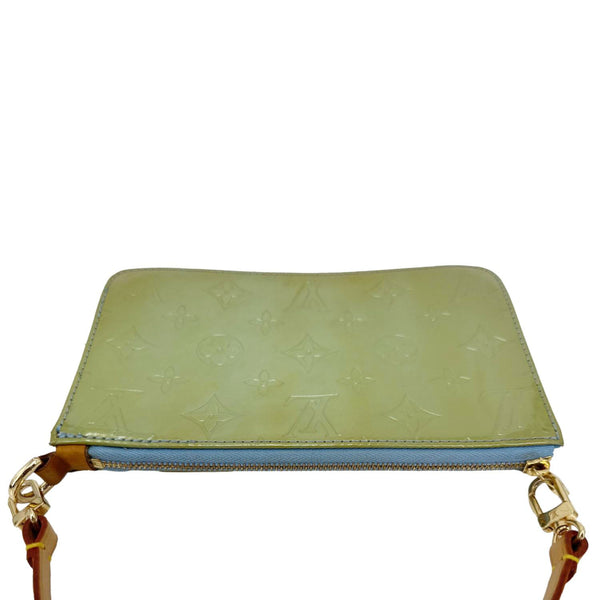 LOUIS VUITTON Lexington Pochette Monogram Vernis Pouch Olive Green
