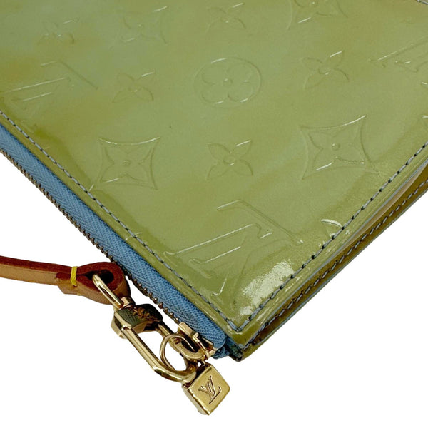 LOUIS VUITTON Lexington Pochette Monogram Vernis Pouch Olive Green