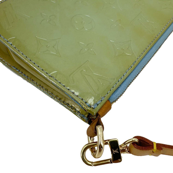 LOUIS VUITTON Lexington Pochette Monogram Vernis Pouch Olive Green