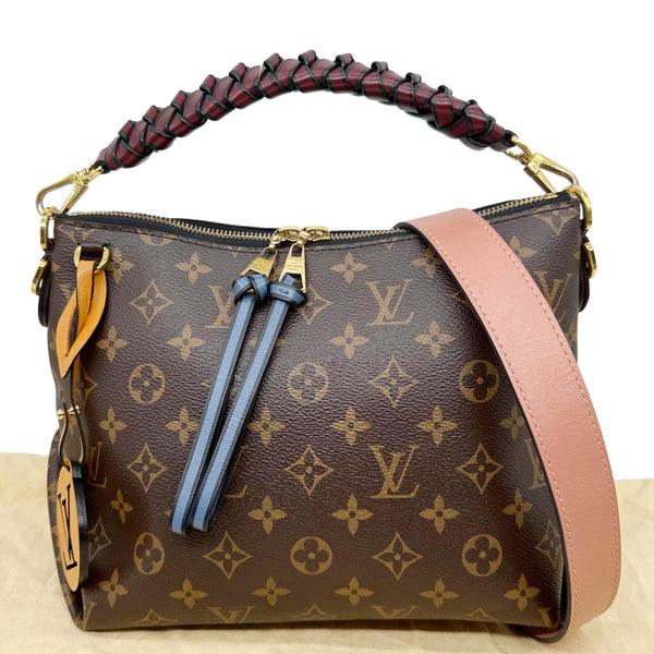 LOUIS VUITTON Beaubourg Mini Monogram Canvas Hobo Bag Bordeaux
