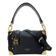 LOUIS VUITTON Side Trunk PM Grained Calf Leather Tote Bag Black